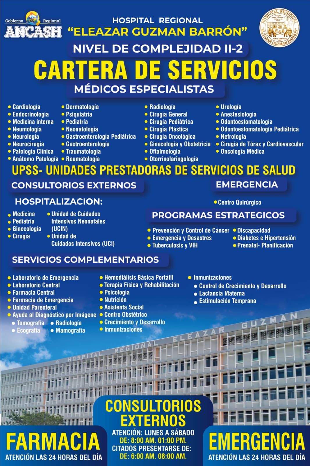 Cartera de Servicios 2023 - Hospital Regional Eleazar Guzm�n Barr�n